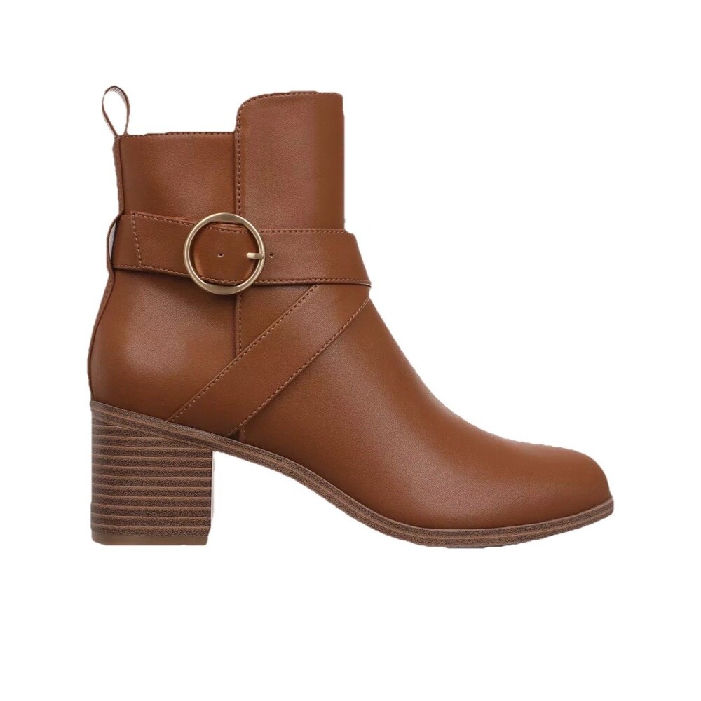 Style & Co Womens Rosaliee Belt Booties Cognac Smooth Size 6.5M - Picture 2 of 12